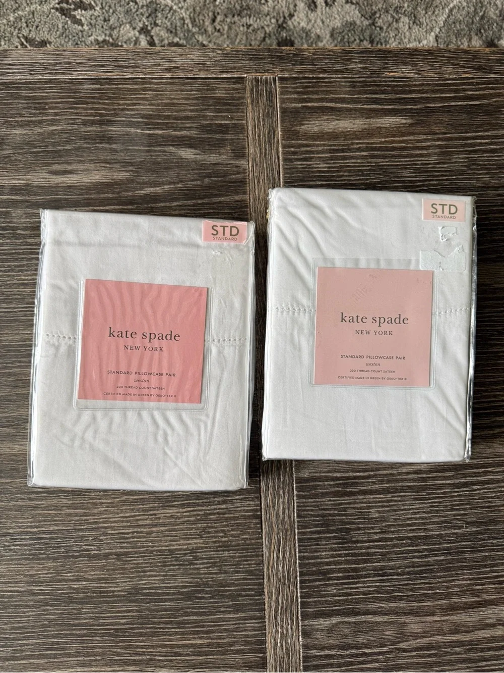 NWT Kate Spade 4 Standard Pillowcases